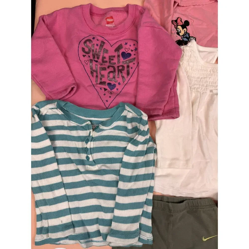 Girls 18M Fall Winter Clothing Bundle 8 Pc Nike Disney Gymboree Carters SKU #917